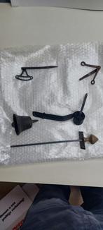 antieke trekbel met trekstang, en garnituur, Antiek en Kunst, Ophalen of Verzenden