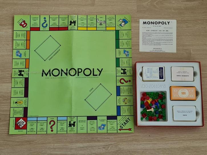 Monopoly - Parker Brothers – 1961, Hobby en Vrije tijd, Gezelschapsspellen | Bordspellen, Gebruikt, Ophalen of Verzenden