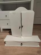 Drieluik, Spiegel kaptafel/ meubel, Ophalen of Verzenden, Gebruikt, 50 tot 100 cm, Minder dan 100 cm