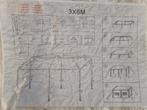 Partytent 6x3 meter incl zijwanden, Tuin en Terras, Partytenten, Ophalen, Opvouwbaar, Partytent, Minder dan 4 meter