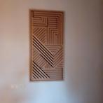 Pschilderij met massief eikenhouten panelen., Antiek en Kunst, Kunst | Schilderijen | Abstract, Ophalen