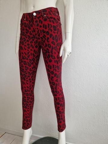Scotch & Soda mid rise skinny. Maat 27/32, Wijnrood/print. beschikbaar voor biedingen