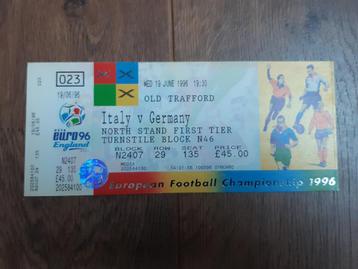 Voetbalkaartje/-ticket ITALIË-DUITSLAND - EURO1996 beschikbaar voor biedingen