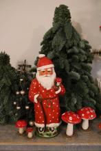 Oude kerstman candycontainer met stippen mantel, Ophalen of Verzenden