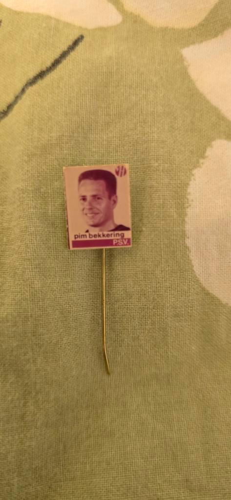 PSV Speldje Pim Bekkering, Verzamelen, Speldjes, Pins en Buttons, Gebruikt, Ophalen of Verzenden