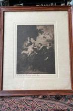 Van Dijck (1599 - 1641) Ets in Lijst achter Glas, Antiek en Kunst, Ophalen of Verzenden
