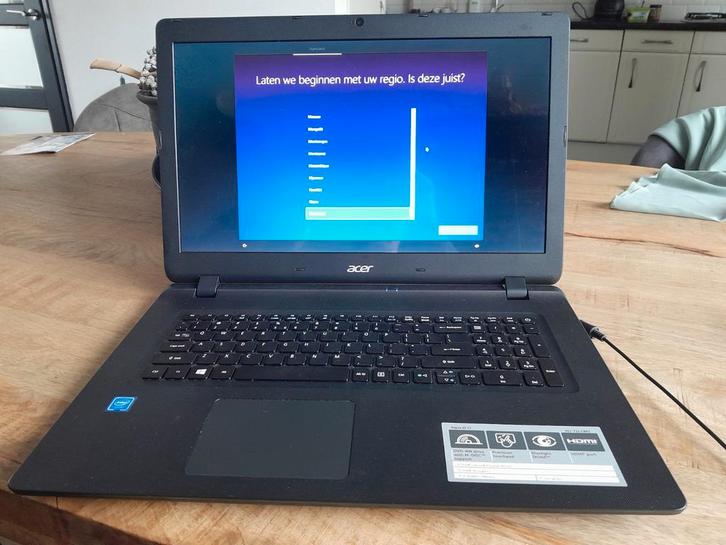 Acer Aspire ES, Computers en Software, Windows Laptops, 17 inch of meer, SSD, Minder dan 2 Ghz, 4 GB, Ophalen
