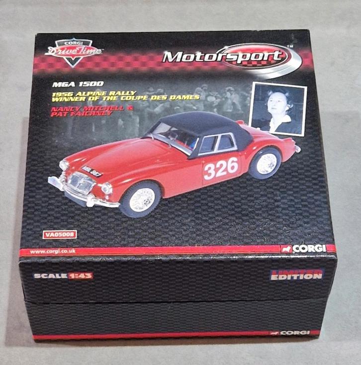 Gorgi Lim.Ed. - MGA 1500 - 1956 Alpine Rally - Winner, Hobby en Vrije tijd, Modelauto's | 1:43, Nieuw, Auto, Overige merken, Ophalen of Verzenden