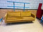 Mosterd gele bank sissy boy 230cm, Ophalen, Driepersoons, 75 tot 100 cm, Zo goed als nieuw