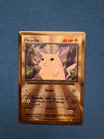 Pikachu Premium Collection metal card, Ophalen of Verzenden, Zo goed als nieuw, Losse kaart, Foil