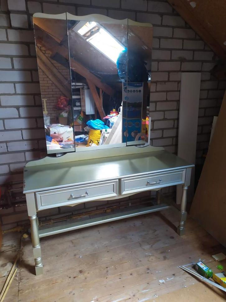 Leuke kaptafel, Huis en Inrichting, Tafels | Kaptafels, Gebruikt, 150 tot 200 cm, 100 tot 150 cm, Hout, Ophalen