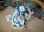 schattig vintage porseleinen beeldje kaarsen standaard, Ophalen of Verzenden, Zo goed als nieuw