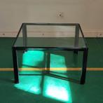 Vintage salontafel metaal glas
