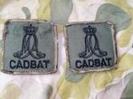 KMA Cadbat setje emblemen, Verzamelen, Militaria | Algemeen, Ophalen of Verzenden, Landmacht, Nederland, Embleem of Badge