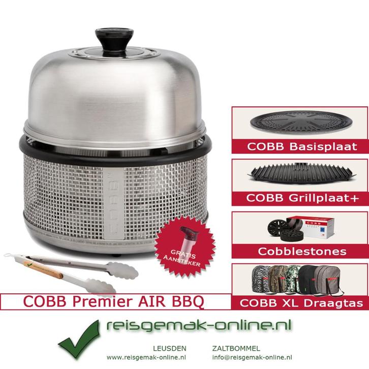 COBB Premier Air BBQ incl. Accessoires | Veel Gratis Extra's, Tuin en Terras, Houtskoolbarbecues, Nieuw, Met accessoires, Ophalen of Verzenden