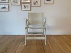 Mooie witte design vouwstoel, jaren 60, type Rex, Huis en Inrichting, Stoelen, Ophalen of Verzenden, Zo goed als nieuw, Wit, Modern