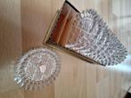 Mooi geslepen glazen onderzetters, Huis en Inrichting, Keuken | Servies, Ophalen, Glas, Overige stijlen, Glas of Glazen