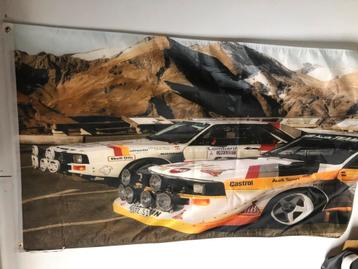 Audi 80 audi Quattro vlag loods garage deko beschikbaar voor biedingen