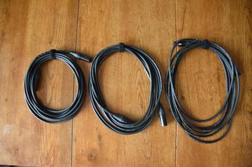 5 meter XLR kabel Neutrik (3 stuks) beschikbaar voor biedingen
