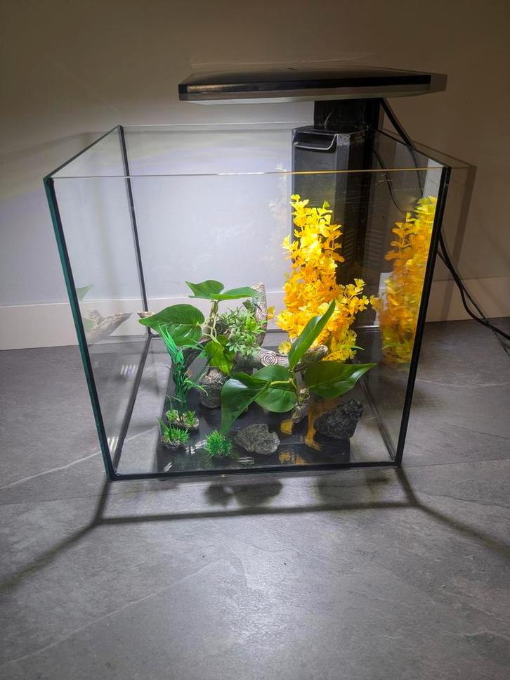Super Fisch Qubiq 30 Pro aquarium, Dieren en Toebehoren, Vissen | Aquaria en Toebehoren, Zo goed als nieuw, Leeg aquarium, Ophalen