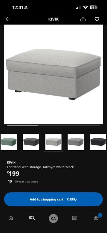 Hoekbank Kivik (IKEA) - grijs - afbeelding 4