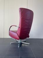 Nette rode leren draai fauteuil / relax fauteuil modern, Ophalen, Nvt, Nvt, Nvt