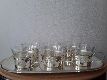 Verzilverd Theeservies met Dienblad - Onbeschadigd beschikbaar voor biedingen