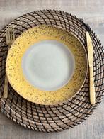 8 HKliving 70’s keramiek ontbijt borden, Huis en Inrichting, Keuken | Servies, Ophalen, Keramiek, Zo goed als nieuw, Bord(en)