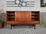 Deens Design Bar Dressoir | Jaren 60 Teak Kast Sideboard DM1, Huis en Inrichting, 25 tot 50 cm, 200 cm of meer, Teakhout, Gebruikt