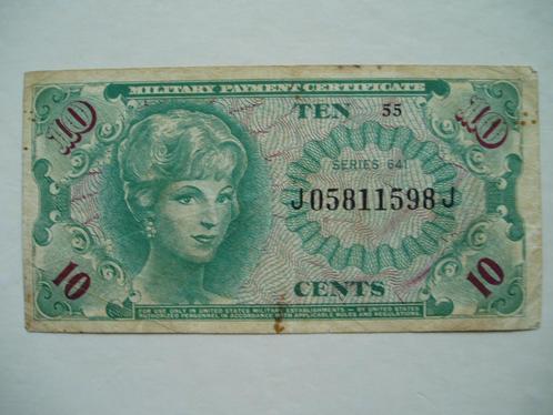430. Amerika, MPC 10 cents 1965 series 641., Postzegels en Munten, Bankbiljetten | Amerika, Los biljet, Noord-Amerika, Verzenden