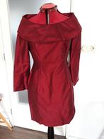 Wijnrode jurk van ruwe zijde - Maat 38, Maat 38/40 (M), Artesjok, Cocktailjurk, Ophalen of Verzenden