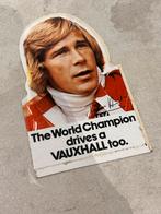 James Hunt Vauxhall Sticker - Formule 1 Reclame 1976, Ophalen of Verzenden