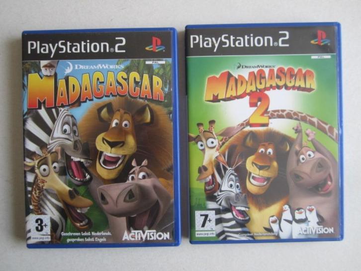 Madagascar 1 of 2 PS2 Playstation 2, Spelcomputers en Games, Games | Sony PlayStation 2, Nieuw, Platform, 1 speler, Vanaf 3 jaar