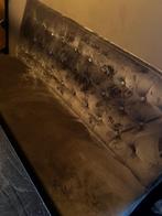 Eettafel set – tafel + eetbank + 2 stoelen – velvet taupe, Ophalen, Gebruikt, Minder dan 4 stoelen