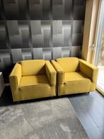 2 losse bankjes/fauteuil, Huis en Inrichting, Banken | Bankstellen, Ophalen, Gebruikt, Minder dan 150 cm, Modern
