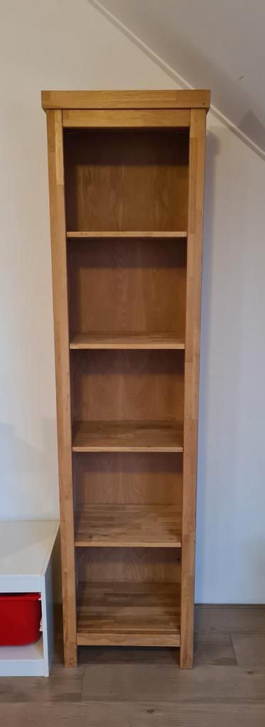 Licht eiken boekenkast, Huis en Inrichting, Kasten | Boekenkasten, Zo goed als nieuw, 50 tot 100 cm, 200 cm of meer, 25 tot 50 cm