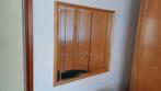 Grote spiegel 75 x 75 cm grenen., Huis en Inrichting, Woonaccessoires | Spiegels, Ophalen of Verzenden, Zo goed als nieuw, Minder dan 100 cm