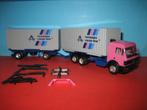 Thyssen  Cargo-Box  MERCEDES combi roze  Herpa, Ophalen of Verzenden, Nieuw, Bus of Vrachtwagen, Herpa