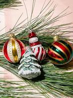 Oude kleine gekleurde kerstballen, Ophalen of Verzenden