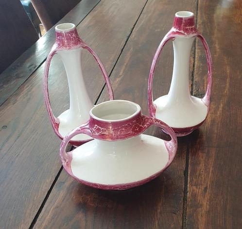 Nimy set van drie vazen Art Deco, Antiek en Kunst, Antiek | Vazen, Verzenden