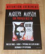 poster - Marilyn Manson - Best of album - promo, Verzamelen, Ophalen, Zo goed als nieuw, A1 t/m A3, Film en Tv