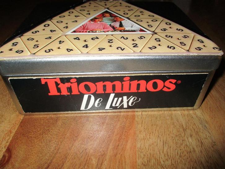 Spel Original Triominos de Luxe art nr. 36571 GOLIATH, Hobby en Vrije tijd, Gezelschapsspellen | Bordspellen, Zo goed als nieuw