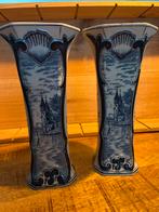 2 Delftse Blauwe Vazen, Antiek en Kunst, Antiek | Vazen, Ophalen of Verzenden