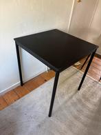 Zwarte ikea tafel, Huis en Inrichting, Tafels | Eettafels, Ophalen, Gebruikt, 50 tot 100 cm, Vierkant