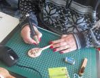 x Pollepels bewerkt met uw eigen tekst! Creamar Pyrografie, Huis en Inrichting, Ophalen of Verzenden, Nieuw