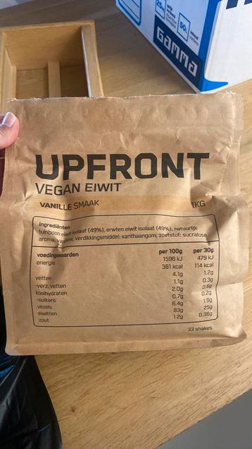Upfront vegan eiwit poeder vanille beschikbaar voor biedingen