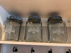 Brocante voorraadpot 3 stuks (20h 12 br), Antiek en Kunst, Ophalen of Verzenden