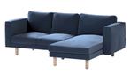 Blauwe hoes voor IKEA norsborg 3-zits met chaise longue, Huis en Inrichting, Banken | Bankstellen, Gebruikt, Ophalen