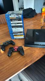 Playstation 4 + 20 spellen + 2 controllers, Spelcomputers en Games, Spelcomputers | Sony PlayStation 4, Ophalen, Met 2 controllers