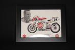 Print in lijst Suzuki RGV500 Gamma #34 Kevin Schwantz (USA), Minder dan 50 cm, Nieuw, Ophalen of Verzenden, Minder dan 50 cm
